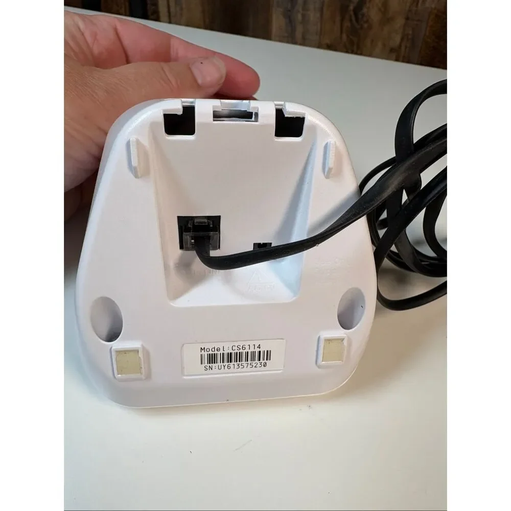 VTech DECT 6.0 Cordless Phone Home Telephone Base Charger CS6114 untested